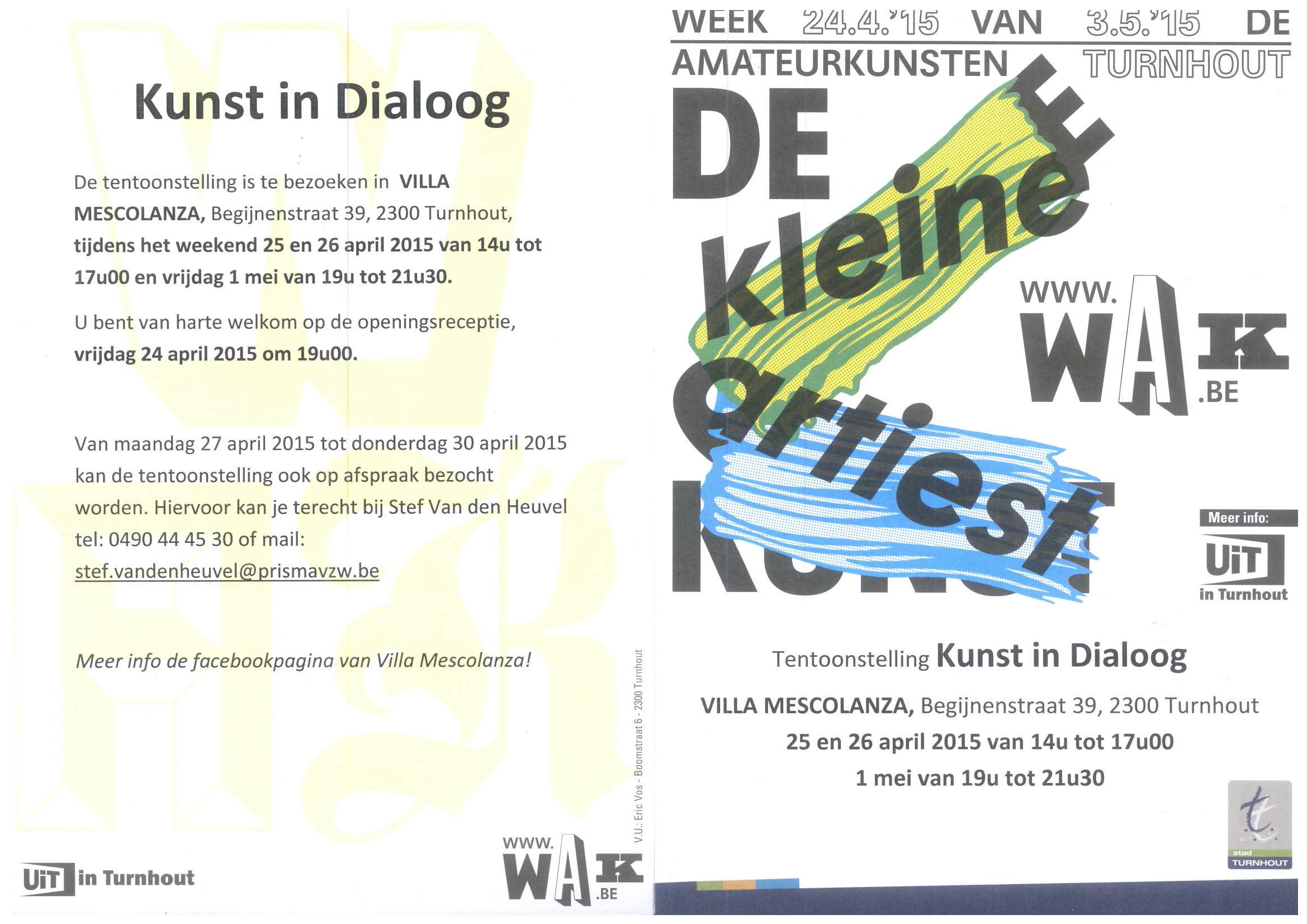 Tentoonstelling WAK - Week van de amateurkunsten.